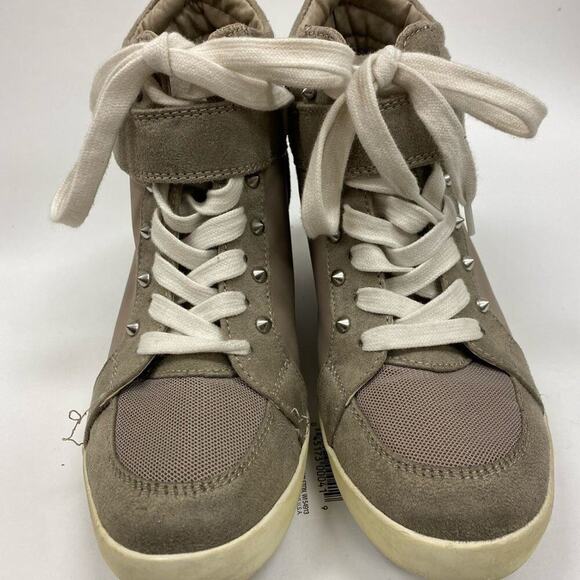 G by Guess Pop Star Suede Studded Wedge Sneakers - Picture 4 of 11
